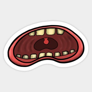 Grrrrrgugh Funny Face Sticker